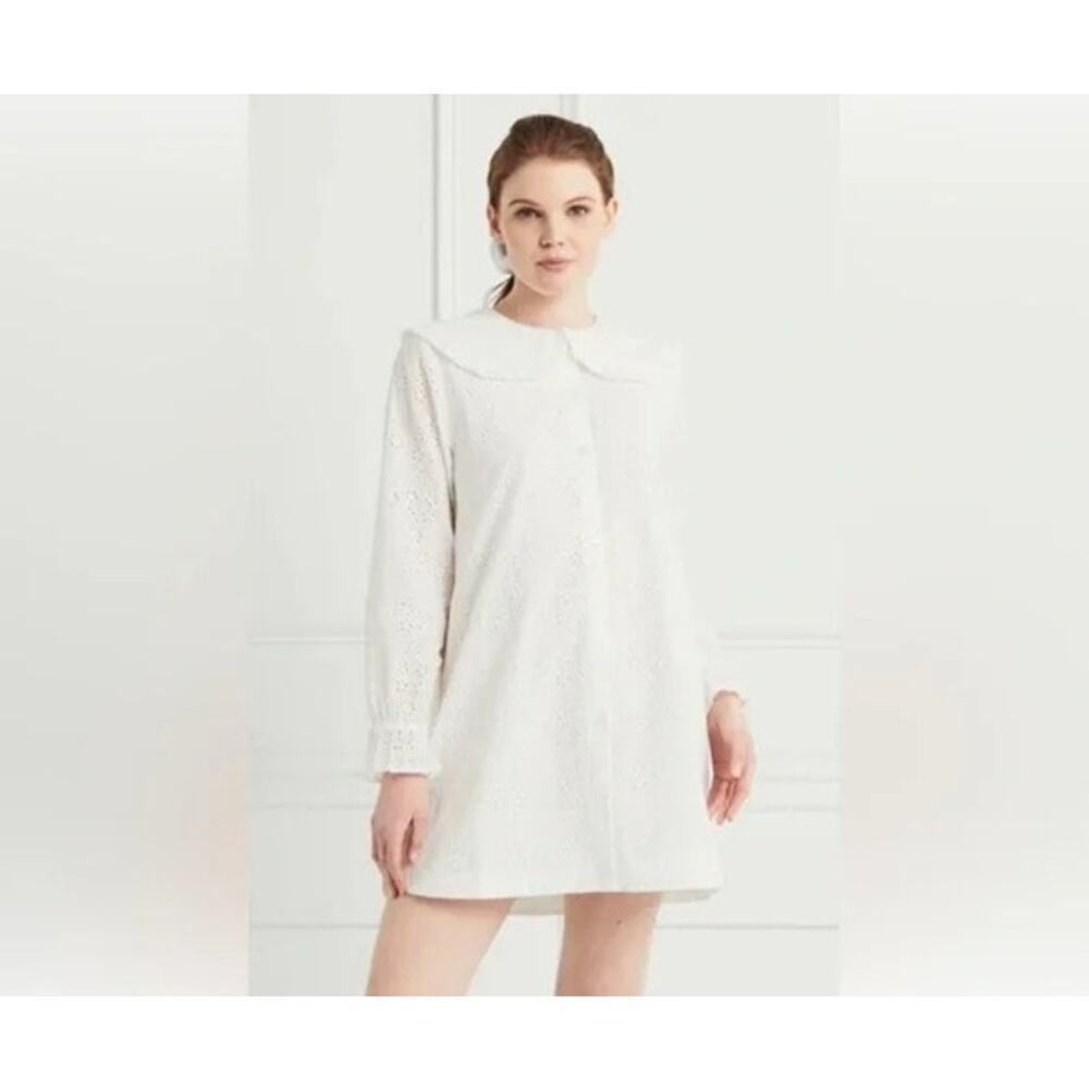HILL HOUSE HOME White Eyelet Evelyn Dress Size S NWT Retail $150 Tuckernuck